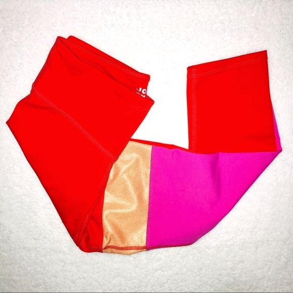 Joy Lab ColorBlock Cropped Spandex Leggings - Picture 7 of 7